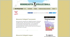 Desktop Screenshot of minnesota-volleyball.com