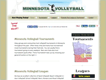Tablet Screenshot of minnesota-volleyball.com